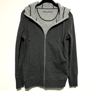 Tommy Bahama Reversible Zip Up Jacket - Gray